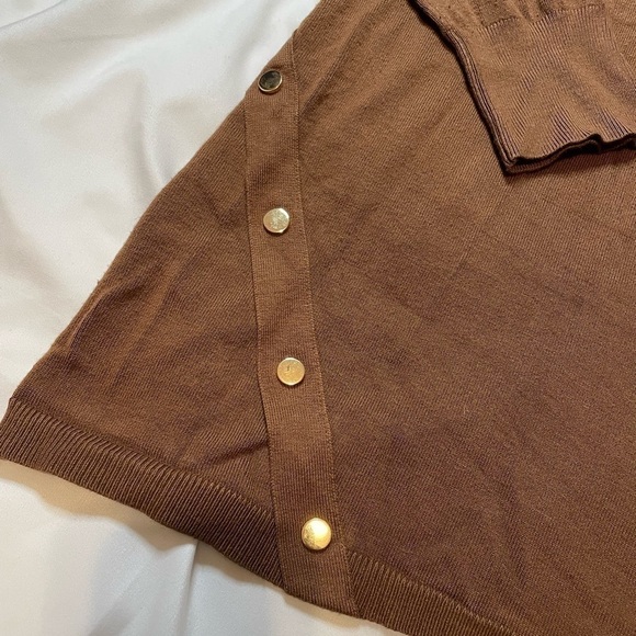 JM Collection size large brown crew neck sweater - Picture 5 of 6